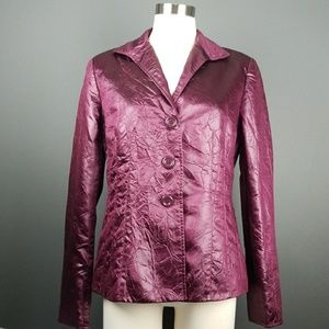 💗🌹💗 LAFAYETTE 148 New York Crinkle Blazer Jacket 🧥 💗🌹💗